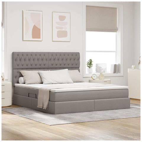 Letto con contenitore e LED Talpa 160 x 200 cm Poliestere - Foto 2