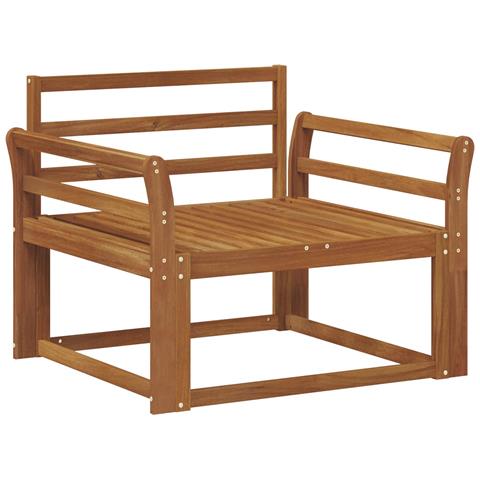 Divano centrale per esterno Legno di Acacia Massello Naturale - Foto 1