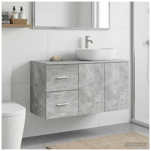 Armadio Bagno In-between Grigio Cemento 30 x 44,5 x 50 cm - Foto 2