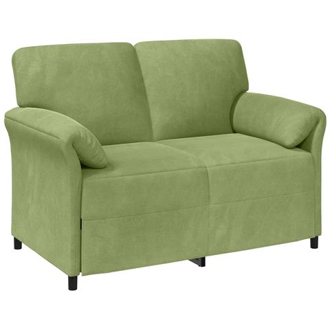 Divano a 2 Posti Verde chiaro 138 x 83 x 95 cm Velluto - Foto 1