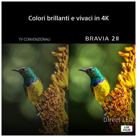 Sony 65 BRAVIA 2 II S25M2, 165,1 cm (65"), 3840 x 2160 Pixel, LCD, Smart TV, Wi-Fi, Nero - Foto 20