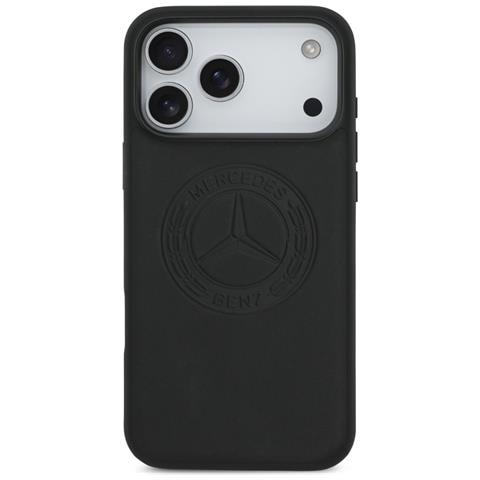 Custodia Per Iphone 17 Pro Max In Pelle Nera Mercedes - Foto 2