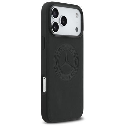 Custodia Per Iphone 17 Pro Max In Pelle Nera Mercedes - Foto 6
