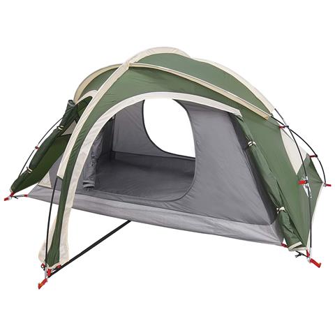 Tenda da trekking con telo impermeabile 2 persona Verde - Foto 1
