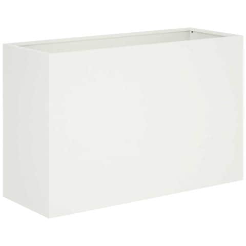 Vaso da giardino Bianco 80 x 30 x 50 cm - Foto 1