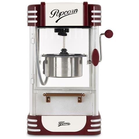Macchina per Pop Corn POP330,design retrò, pentola in acciaio inox e alluminio, 50 g, porta magnetica, 360 W - Foto 1