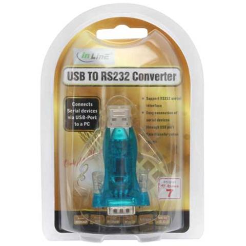 convertitore usb - seriale rs232 per collegare modem, telefoni, terminali isdn alla porta usb del pc, con cavo prolunga u - Foto 3