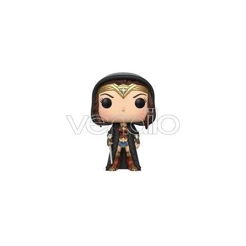 Wonder Woman Pop Movies Vinile Figura Wonder Woman Con Mantello 9 Cm - Foto 1
