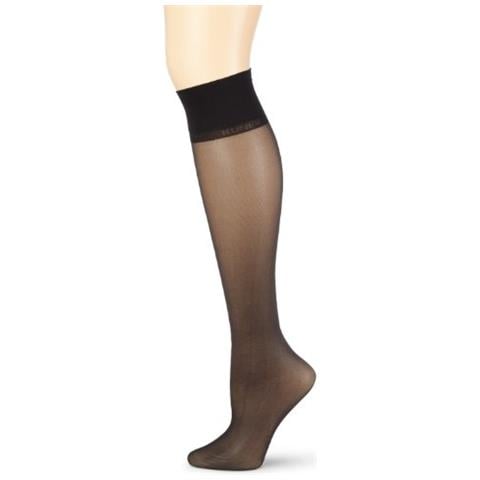 Calze Alte Transparenti, Donna Nero (schwarz (black 0500)) 35/38- De - Foto 1