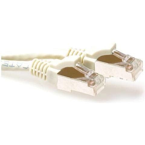 Cavo Patch Ivory Da 30 Metri Lszh Sftp Cat6a Antigroviglio Con Connettori Rj45. Cat6a S /ftp Lszh Sng Iv 30,00 M (fb7 - Foto 1