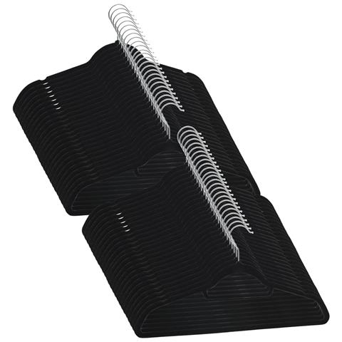 Set Appendiabiti 50 pz Antiscivolo Nero in Velluto - Foto 2