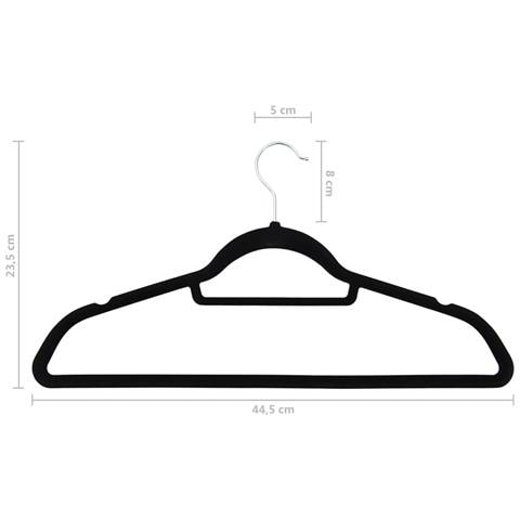 Set Appendiabiti 50 pz Antiscivolo Nero in Velluto - Foto 7