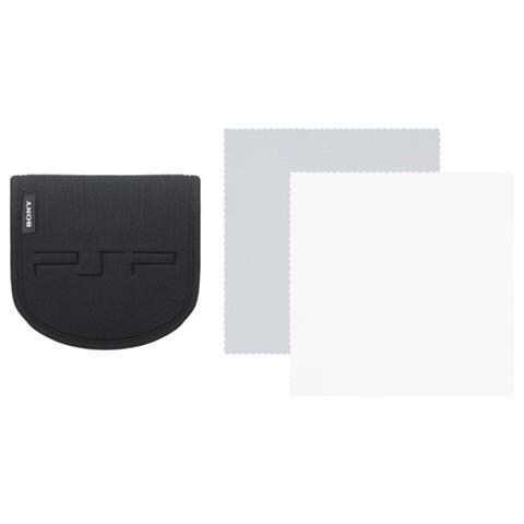 PSP Cusrodia UMD + Panno, Nero - Foto 1