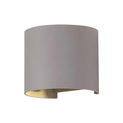 Lampada Led 6W Parete Semicerchio Ip65 660Lm 60° Mod. Vt-756 Sku 7083 - Bianco Caldo 3000K - Grigio - Foto 1