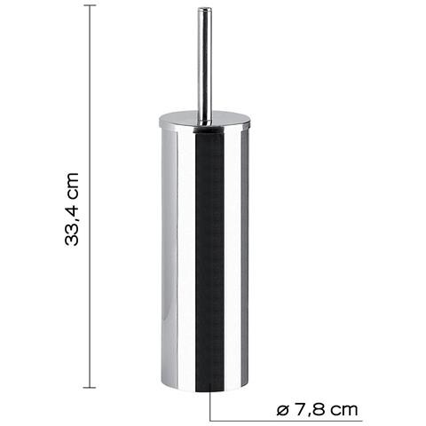 Scopino Wc Con Ciuffo In Setole In Acciaio Inox E Cromall Fe33 Serie Felce - Foto 3
