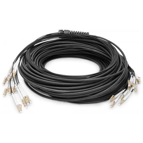 Cavo Breakout Universale In Fibra Ottica Dotato Di Terminali, Multimode Om4, 12 Fibre, Lc /upc - Lc /upc - Foto 1