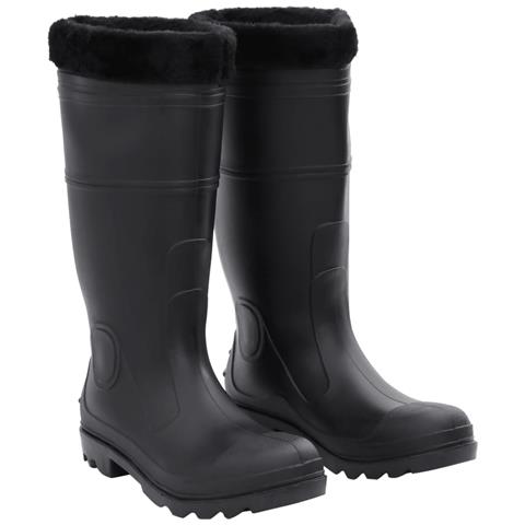 Stivali Da Pioggia Con Calzini Rimovibili Neri Misura 43 Cm Pvc - Foto 1