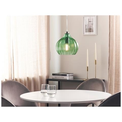 Lampadario Keila Vetro Verde - Foto 1