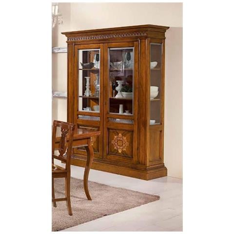 Vetrina Arte Povera Soggiorno In Legno L. 157 X P. 49 H. 213 - Foto 1