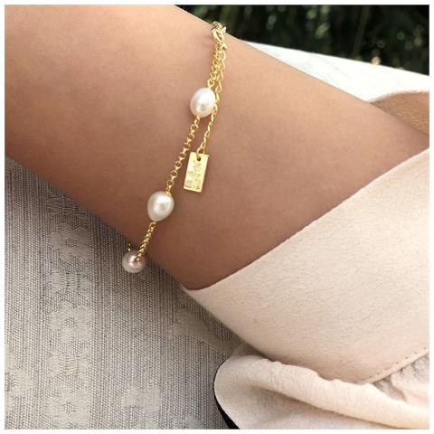 Shizuka Bracciale Oro /perla Bianca - Foto 2