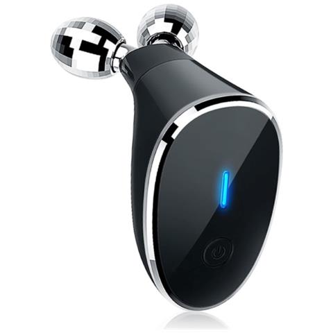 Dispositivo Facciale A Microcorrente, Massaggiatore Facciale, Strumento Per Scolpire La Cura Della Pelle Con Rulli A Led Multifunzionali A Microcorrente, Lifting Elettrico Del Viso, Dispositivo Di Microscultura Per Viso E Collo. - Nero - Foto 1