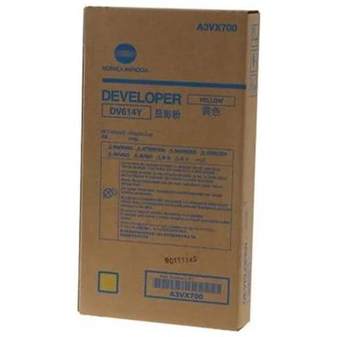 TONER COMPATIBILE - A3VX700 Laser Giallo Orignale per A3VX700, DV614Y Capacità 1200000 Pagine - Foto 1
