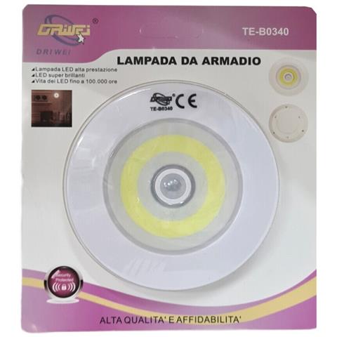 Luce Led Cob Armadio Cucina Sensore Movimento Lampada Notturna Te-b0340 - Foto 1