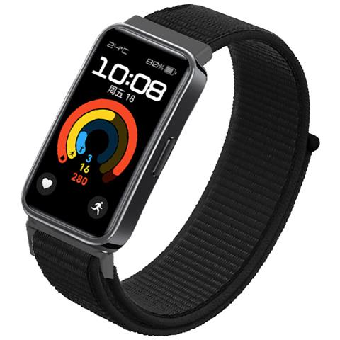 Cinturino In Nylon Per Huawei Band 9 / Huawei Band 8 Black - Foto 2