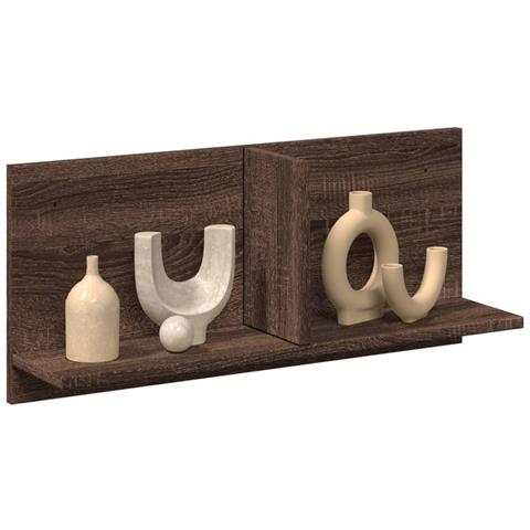 Mobile A Parete 70x16,5x30 Cm Rovere Marrone Legno Multistrato - Foto 1