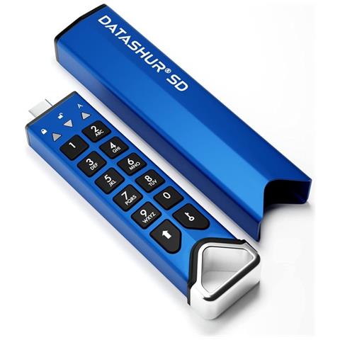 Datashur Sd - Usb Flash Drive With Built-in Microsd Card Reader - Verschlsselt - Usb-c 3.2 Gen 1 - Foto 1