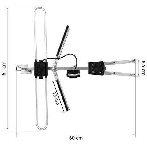 Antenna Passiva H /v Vhf Uhf Direzionale Va0092 Combo - Foto 2