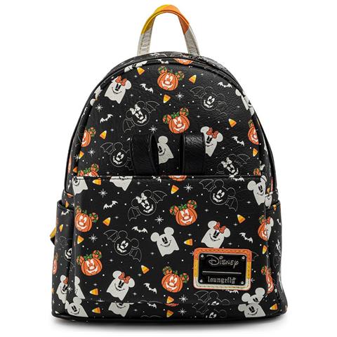 Loungefly Disney Topolino E Minnie Halloween Zaino + Fascia Per Capelli 27 Cm - Foto 2