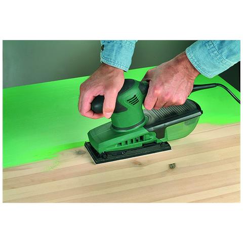 2609256126 - Set Di 10 Fogli Abrasivi Per Levigatrice Orbitale, Fissaggio Con Velcro, 93 X 185 Mm Con 8 Fori, Grana 120, Per Vernice /pittura - Foto 3