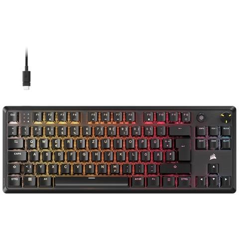 K70 CORE TKL tastiera Gaming USB QWERTZ Tedesco Nero - Foto 1