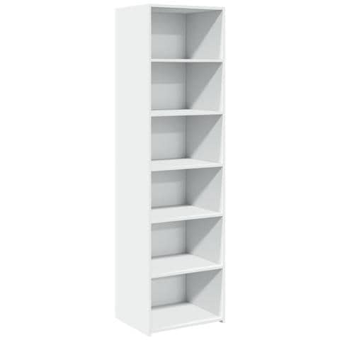 Credenza Bianca 50x41x185 Cm In Legno Multistrato - Foto 2