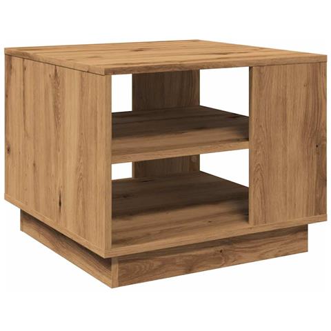Tavolino Da Salotto Artigianale 55x55x42 Cm Legno Multistrato - Foto 2