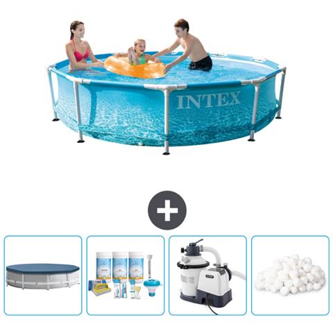 Piscina Fuori Terra - In Giro - 305x305x76 Cm - Blu - Include Accessori Coordinati Cb63 - Foto 1