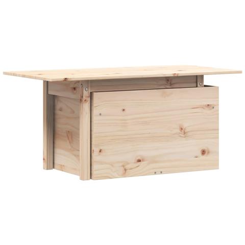 Lusso Casadino -  Tavolo Da Giardino 100x50x75 Cm In Legno Massello Di Pino - Foto 1