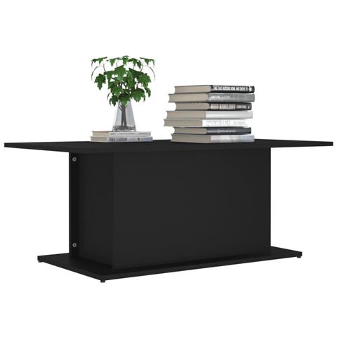 Lusso Casadino -  Tavolino Da Salotto Nero 102x55,5x40 Cm In Truciolato - Foto 2