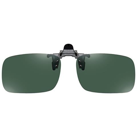 Grandi Occhiali Da Sole Clip-on Mercury Bianchi Per Occhiali Da Vista Darkgreen - Foto 3