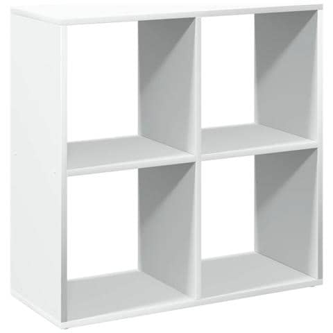 Libreria Divisorio Bianca 69,5x29x69,5 cm in Truciolato - Foto 1