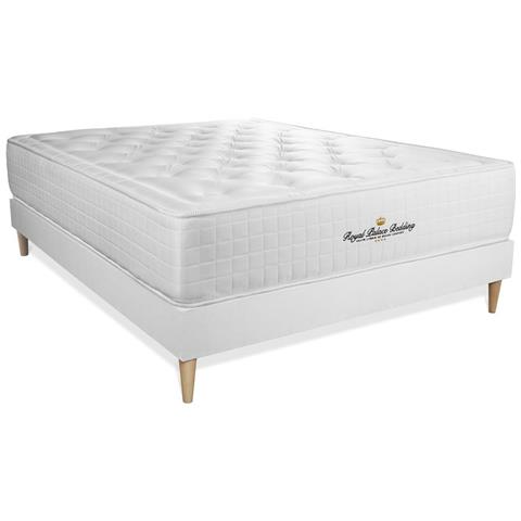 Pacchetto Letto Completo - Materasso 140x190cm + Box Spring Con Doghe (in Kit) + 2 Cuscini + Piumino - Buckingham - Foto 2