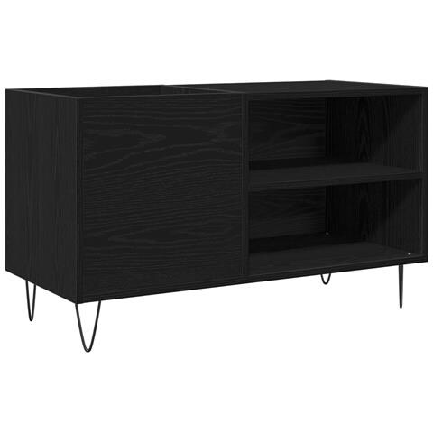 Cabinet per dischi  Nero Rovere 84,5x38x48 cm Legno ingegnerizzato - Foto 1