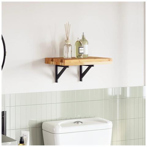 Piano per Tavolo 50x30x4cm Rettangolare Legno Massello Acacia - Foto 2