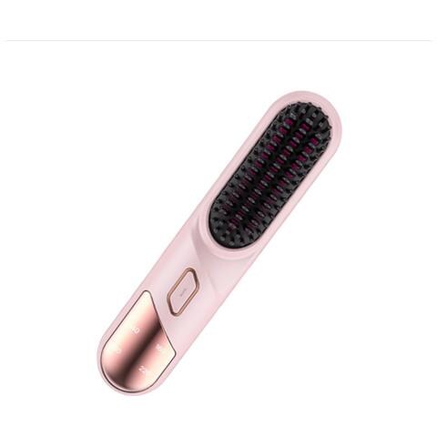 Spazzola Lisciante Portatile Senza Fili Con Tecnologia Ionica Pink - Foto 2