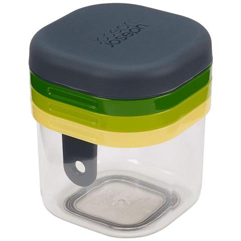 Set Multifunzione Tre In Uno Multi Prep Mini Include Tagliatore A Spicchi Affettatrice Grossa E Fine Base Antiscivolo E Coperchio Con Presa Di Precisione - Foto 1