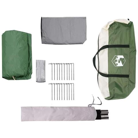 Tenda Familiare con tetto Verde e Bianco 324 x 255 x 230 cm - Foto 9