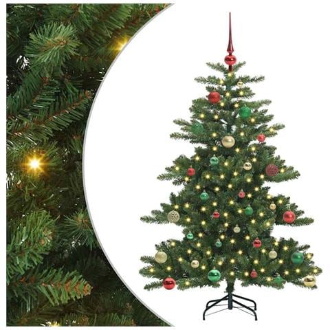 Albero di Natale Artificiale con Rami Pieghevoli Verde 150 cm - Foto 1