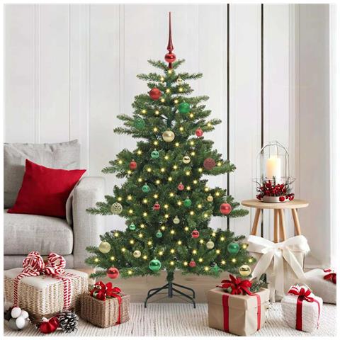 Albero di Natale Artificiale con Rami Pieghevoli Verde 150 cm - Foto 2