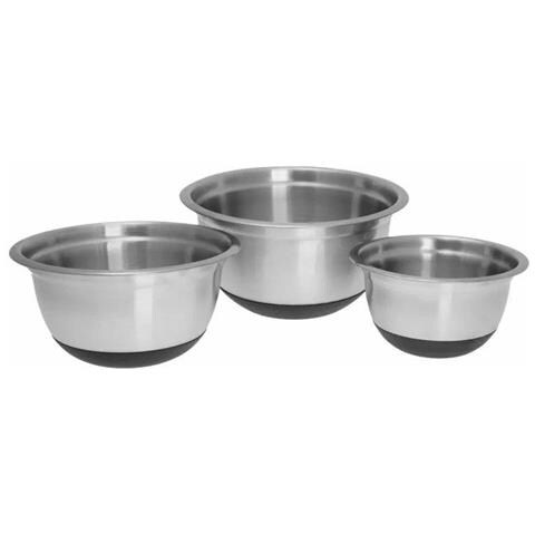 KB-7388 Set di ciotole da cucina in acciaio - Ciotole per mescolare da 3 pezzi - Foto 1